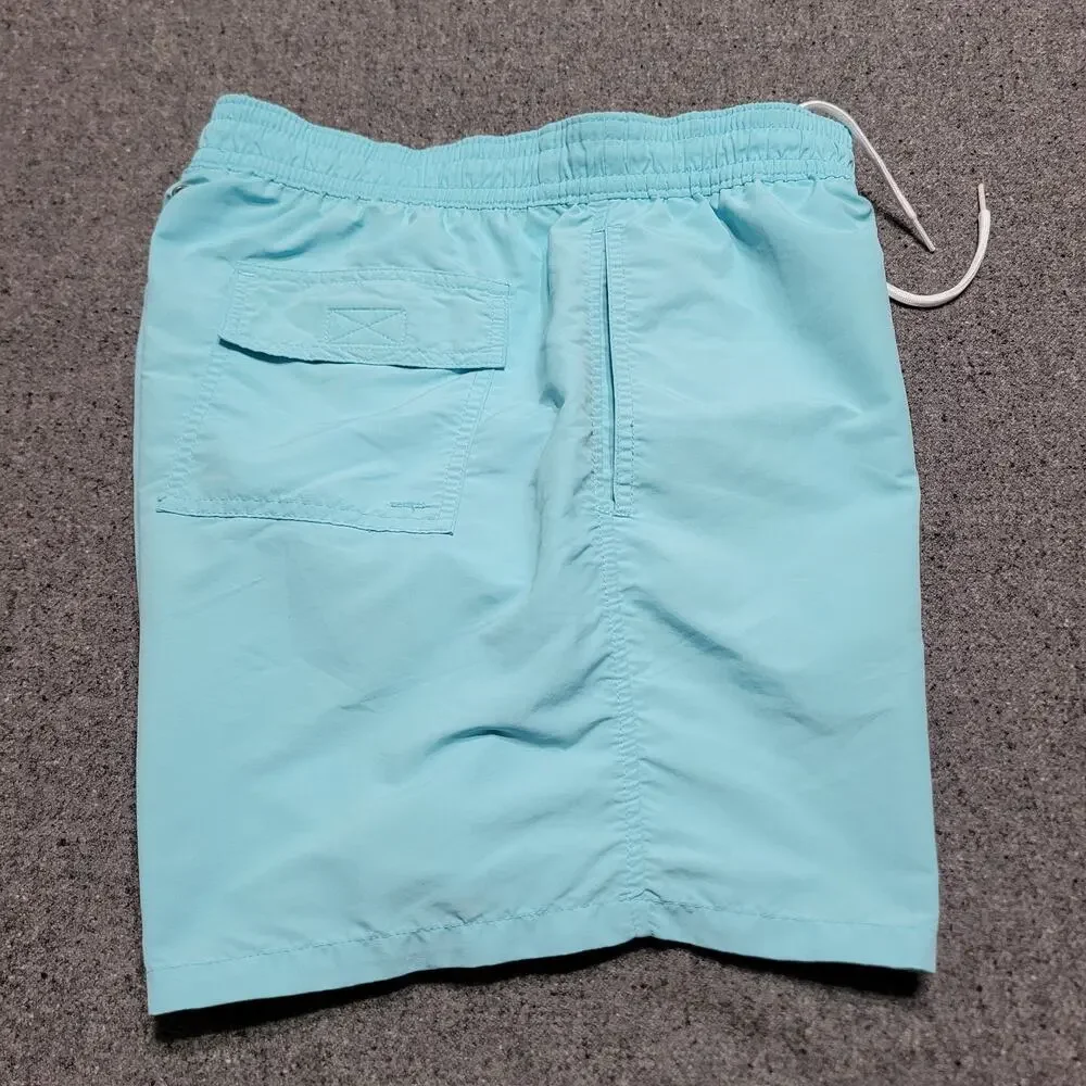 Polo Ralph Lauren Shorts Mens Extra Large Aqua Blue Swim Trunks Mesh Lined 5